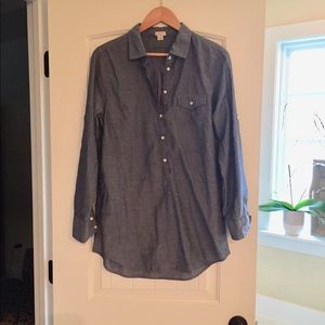 Jcrew chambray tunic